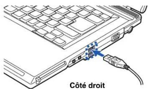 FUJITSU LifeBook V1010 - Ports USB - 3