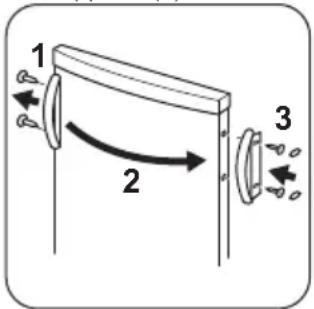 FAURE FRA40100WA - Reversibilité de la porte - 5