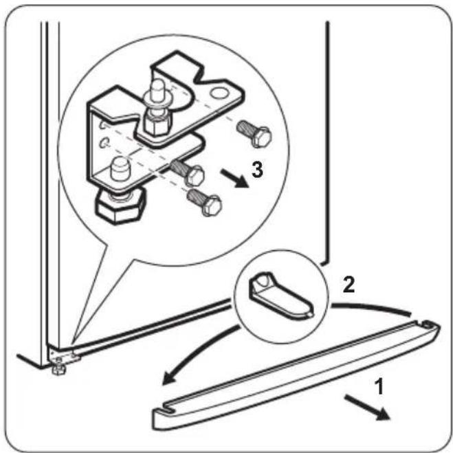 FAURE FRA40100WA - Reversibilité de la porte - 2