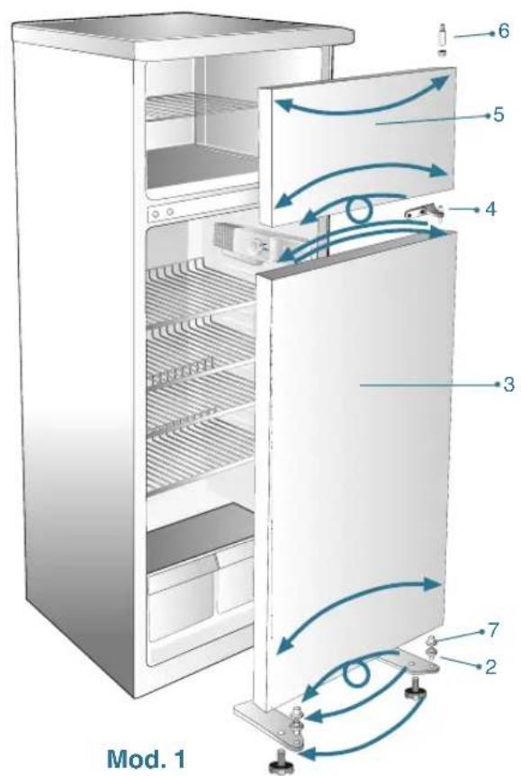 Ardo FDP28A - POIGNÉES VERTICALES (FIG.7-7A) - 2