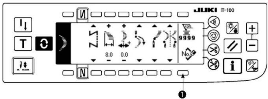 JUKI LZ2290A - Ecran de paramétrage de la forme de couture - 1