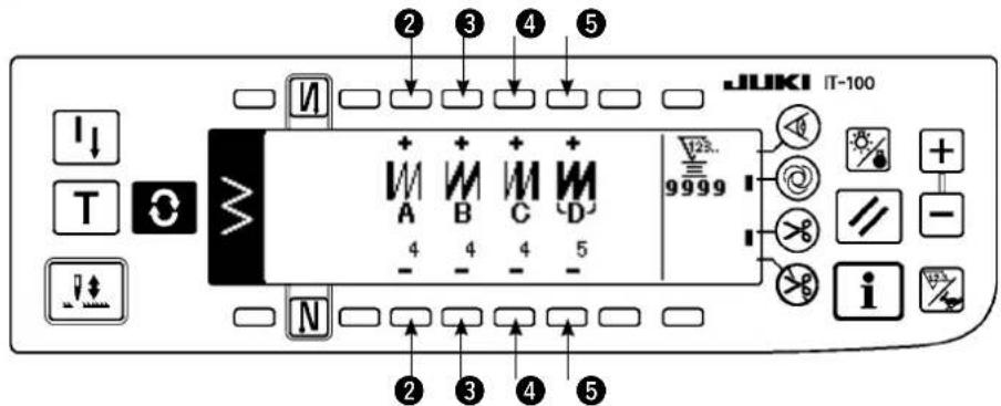 JUKI LZ2290A - Ecran de paramétrage de couture de parties se chevauchant - 1
