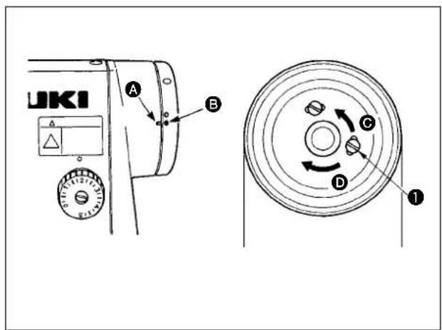 JUKI LZ2290A - 8-10. Réglage de la position d'arrêt de l'aiguille - 1