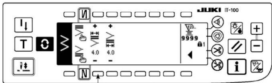 JUKI LZ2290A - Ecran de paramétrage d'exécution de points arrêté - 1