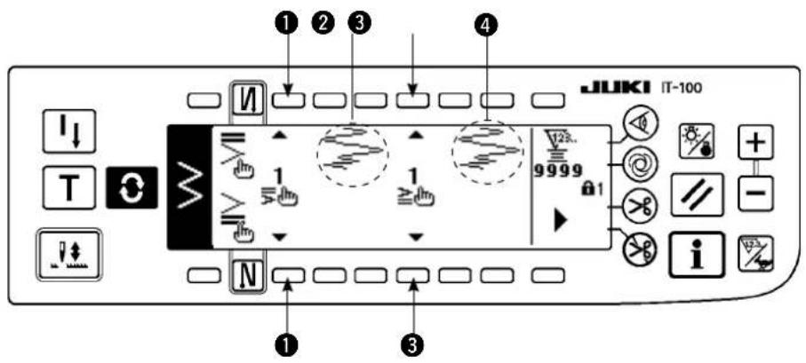 JUKI LZ2290A - ■Premier écran de paramétrage d'exécution de points arrêté (condensation personnalisée) - 1