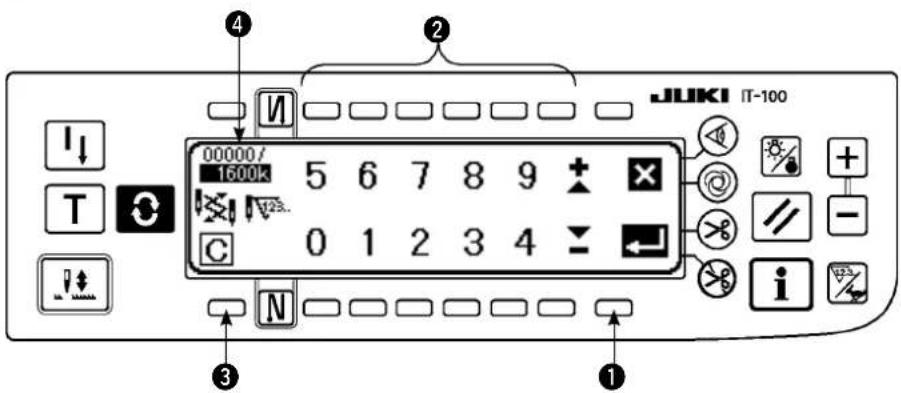 JUKI LZ2290A - Ecran de saisie du début d'advertissement - 1