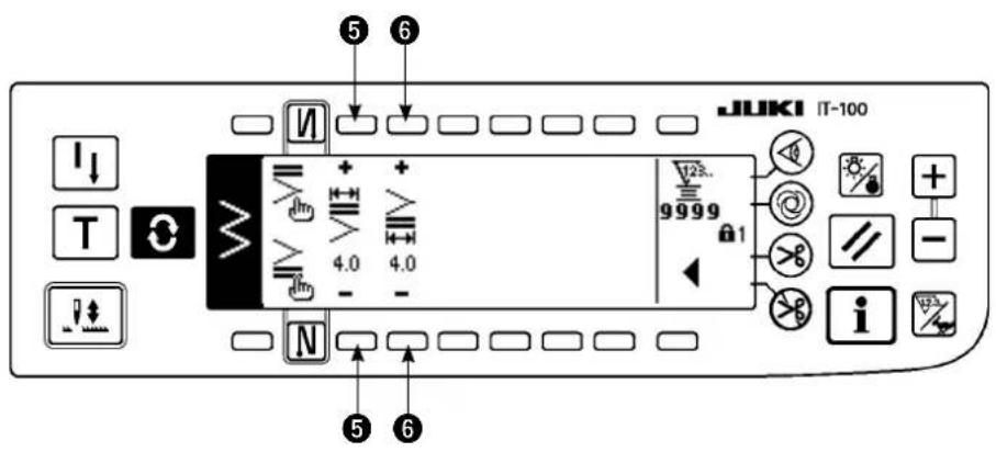 JUKI LZ2290A - ■ Second écran de paramétrage d'exécution de points arrêté (condensation personalisée) - 1