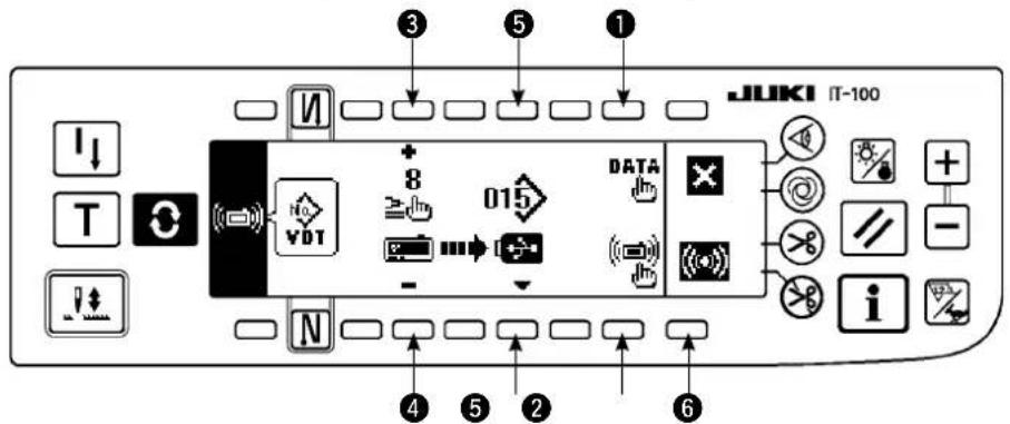 JUKI LZ2290A - Ecran de paramétrage des communications (transfert vers la machine) - 1