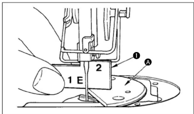 JUKI LZ2290A - 8-9. Réglage du calage entre l'aiguille et le crochet et du pare-aiguille - 2