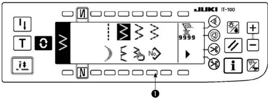 JUKI LZ2290A - Définition de la couture de configuration - 1