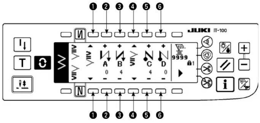 JUKI LZ2290A - ■Premier écran de paramétrage d'exécution de points arrêté (condensation à 2 positions) - 1