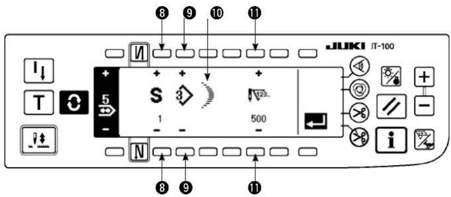 JUKI LZ2290A - Ecran de modification de couture continue - 1
