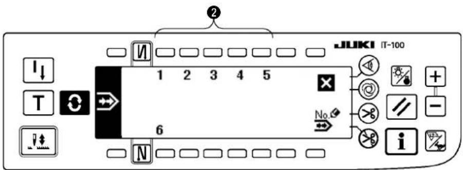 JUKI LZ2290A - Ecran local de selection de couture continue - 1