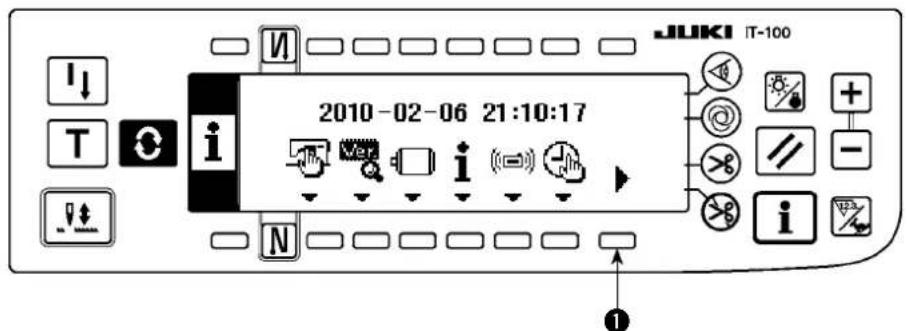 JUKI LZ2290A - 6-19. Réglage de l'interrupteur logiciel du panneau - 1
