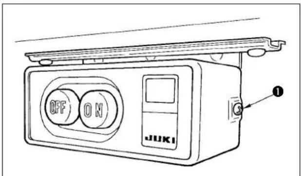 JUKI LZ2290A - 4-6. Raccordement du cordon de l'interrupteur d'alimentation - 1
