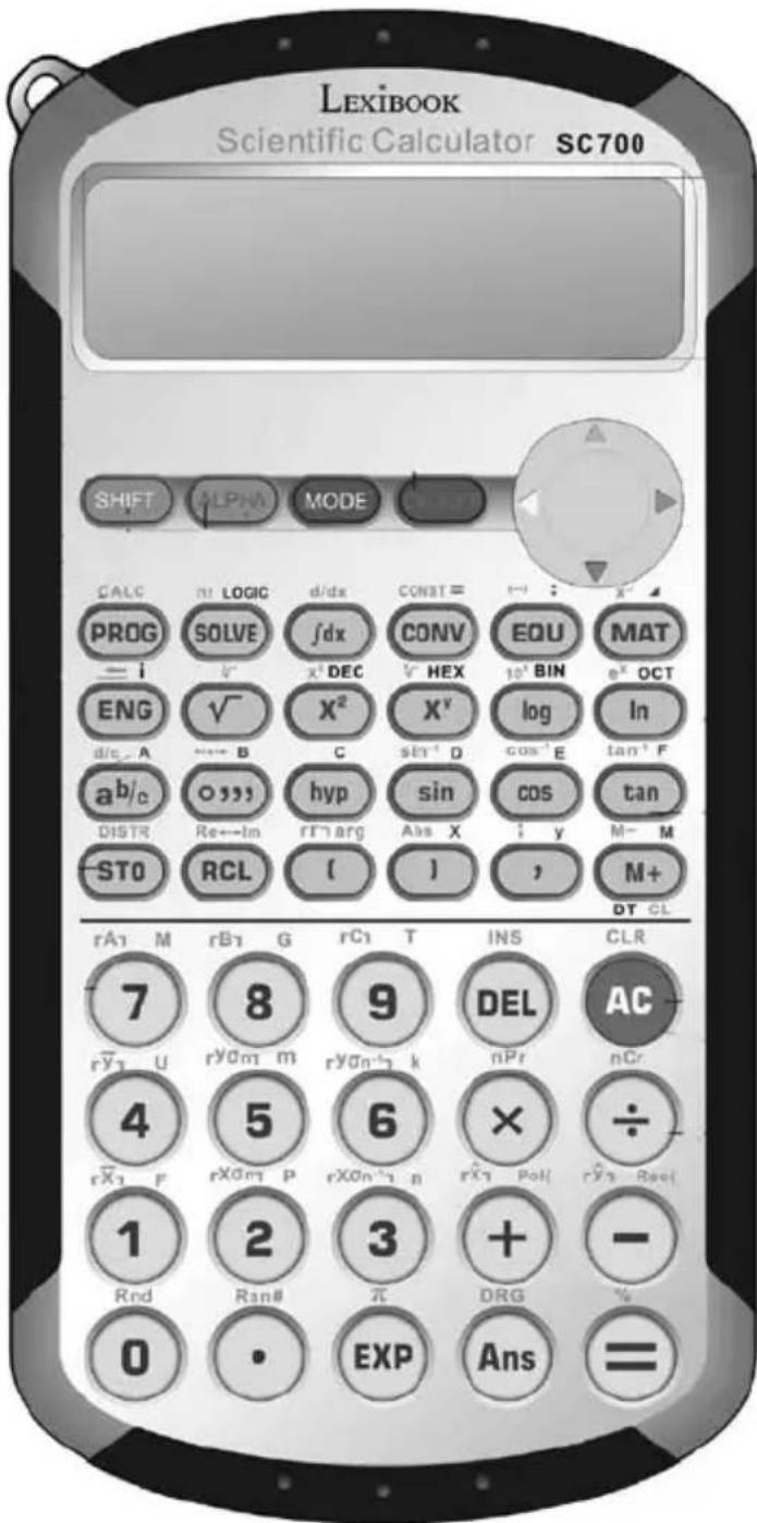 LEXIBOOK SC700 - Disposition des touches - 1