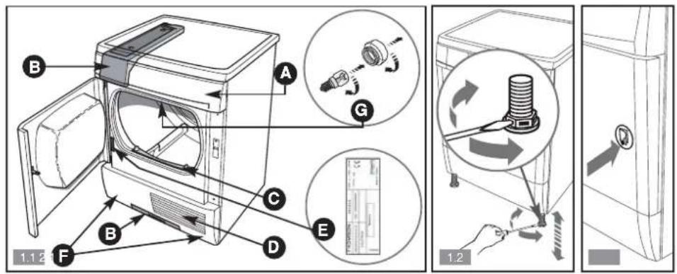 BRANDT BWD391T - Service Consommateurs BRANDT - BP 9526 - 95069 CERGY PONTOISE Cedex - 6