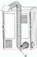 Galanz DV60Q5EST - Ajustement du tuyau de ventilation - 3