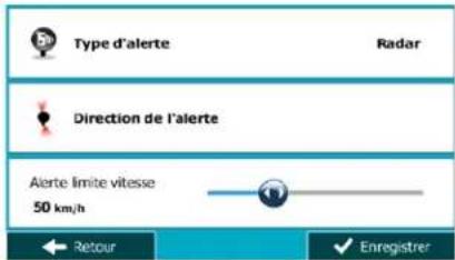 MAPPY Ulti S547 FM - Enregistrer un lieu comme point d'alerte - 4