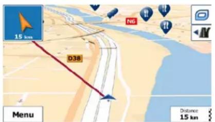 MAPPY Ulti S547 FM - Navigation en mode hors route - 1