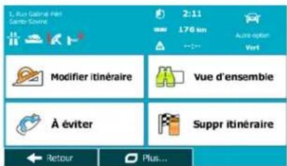 MAPPY Ulti S547 FM - Vérification des autres itinéaires pour un itinéaire existant - 1