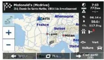 MAPPY Ulti S547 FM - Recherche combinée — Acceder à une destination récente (Historique) - 7
