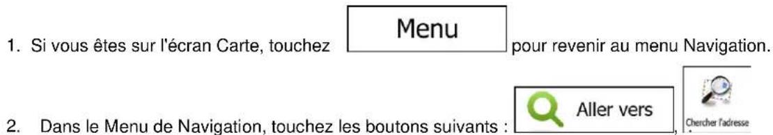 MAPPY Ulti S547 FM - Sélection d'une intersection comme destination - 1