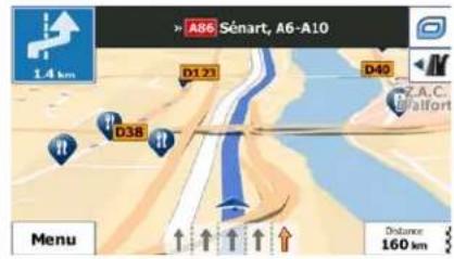 MAPPY Ulti S547 FM - Informations sur voies et panneaux - 1