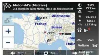 MAPPY Ulti S547 FM - Saisir les coordonnées de la destination - 8