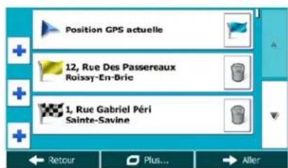 MAPPY Maxi E611 - Éditer la liste des destinations (Modifier itinéitaire) - 2