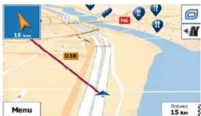 MAPPY Maxi E611 - Navigation en mode hors route - 1