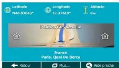 MAPPY Maxi E611 - Vérifier les détails de votre position actuelle (Afficher ma position) - 1