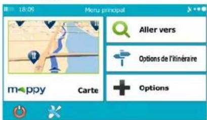 MAPPY Maxi E611 - Menu de Navigation - 1