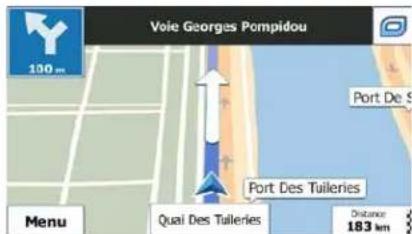 MAPPY Maxi E611 - Présentation du virage et Prochaine rue - 1