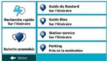 MAPPY Maxi E611 - Rechercher un lieu d'intérêt à l'aide de catégories prédéfinies - 1