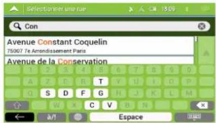 MAPPY Iti E431T - Saisir une adresse - 11