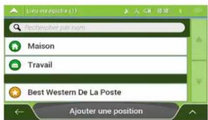 MAPPY Iti E431T - Sélection d'un itinétaire enregistré - 2