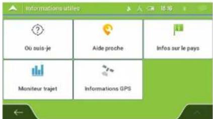 MAPPY Iti E431T - Menu Informations utiles - 1