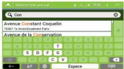MAPPY Iti E431T - Sélectionner le point central d'une rue - 3