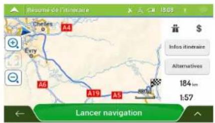 MAPPY Iti E431T - Sélection d'un itinétaire enregistré - 3