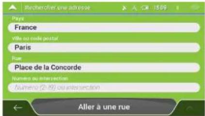 MAPPY Iti E431T - Saisir une adresse - 4