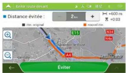 MAPPY Iti E431T - Détour de bouchon sur les autoroutes - 2