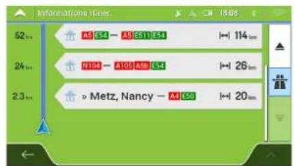 MAPPY Iti E431T - Infos itinéraire - 1