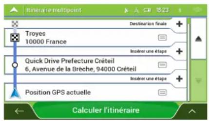 MAPPY Iti E431T - Modifier la liste des destinations - 3