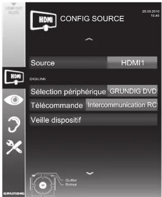 GRUNDIG 32 VLE 2012 EC - Fonctionnement du périphérique - 1