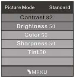 MPMAN TV237 - PICTURE MENU (menu image) - 2