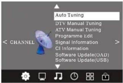 MPMAN TV237 - 1.CHANNEL MENU (menu canaux) - 1