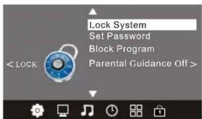 MPMAN TV237 - LOCK MENU (menu verrouillage) - 1