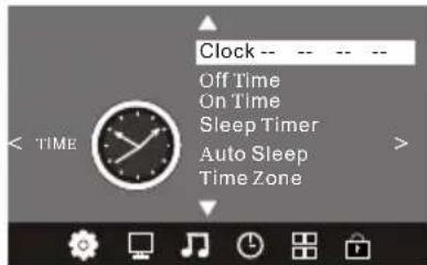 MPMAN TV237 - 4.TIME MENU (menu temps) - 1