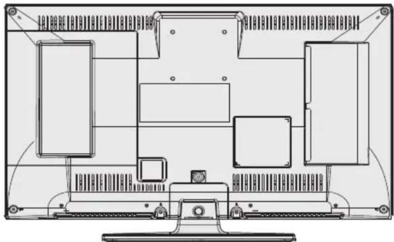 BRANDT B2420HDLED - Het voetstuk verwijderen - 1